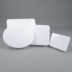 Lot of 4 Temp-Tations Presentation Ovenware Replacement Lids White